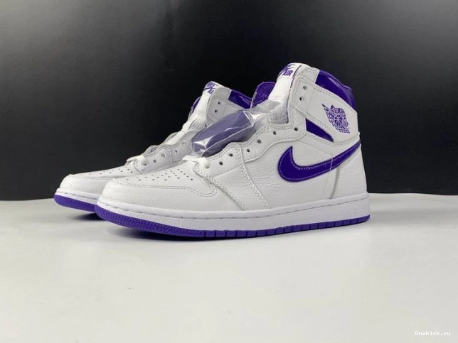 One Kick CD0461-151 HIGH 1 COURT PURPLE AIR RETRO JORDAN 0812